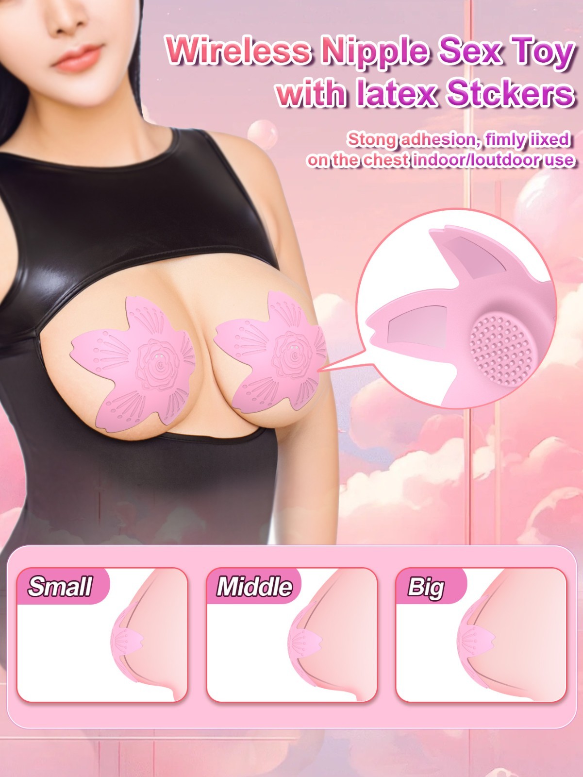 Electric Breast Massager Vibrating Bra Chest Cup Enlargement Enlarger 9 Modes