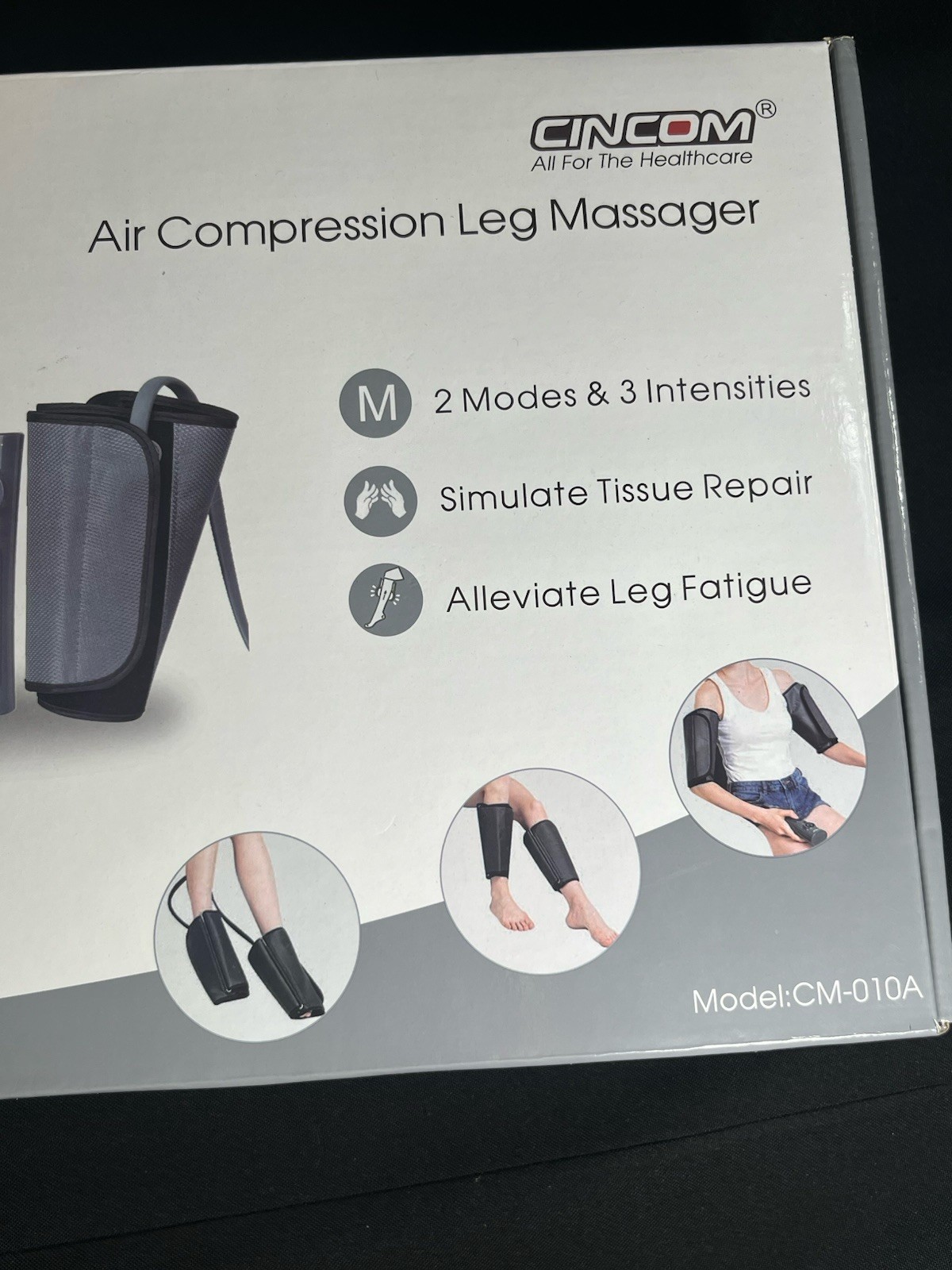 CINCOM Air Compression Leg Massager 2 Modes & 3 Intensities