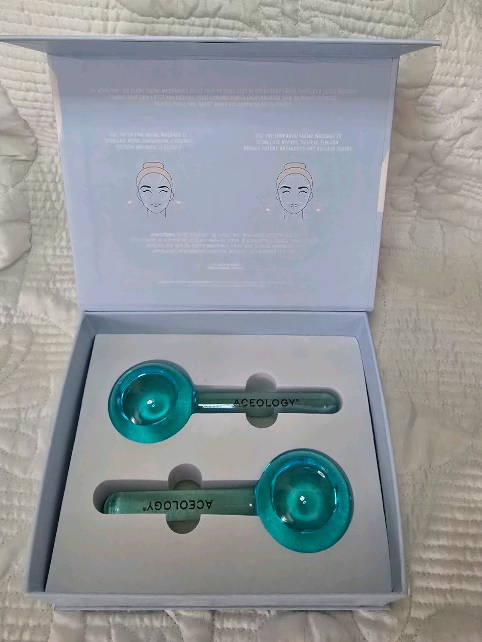 Aceology Aqua Blue Ice GlobeFacial Massager – New in Box