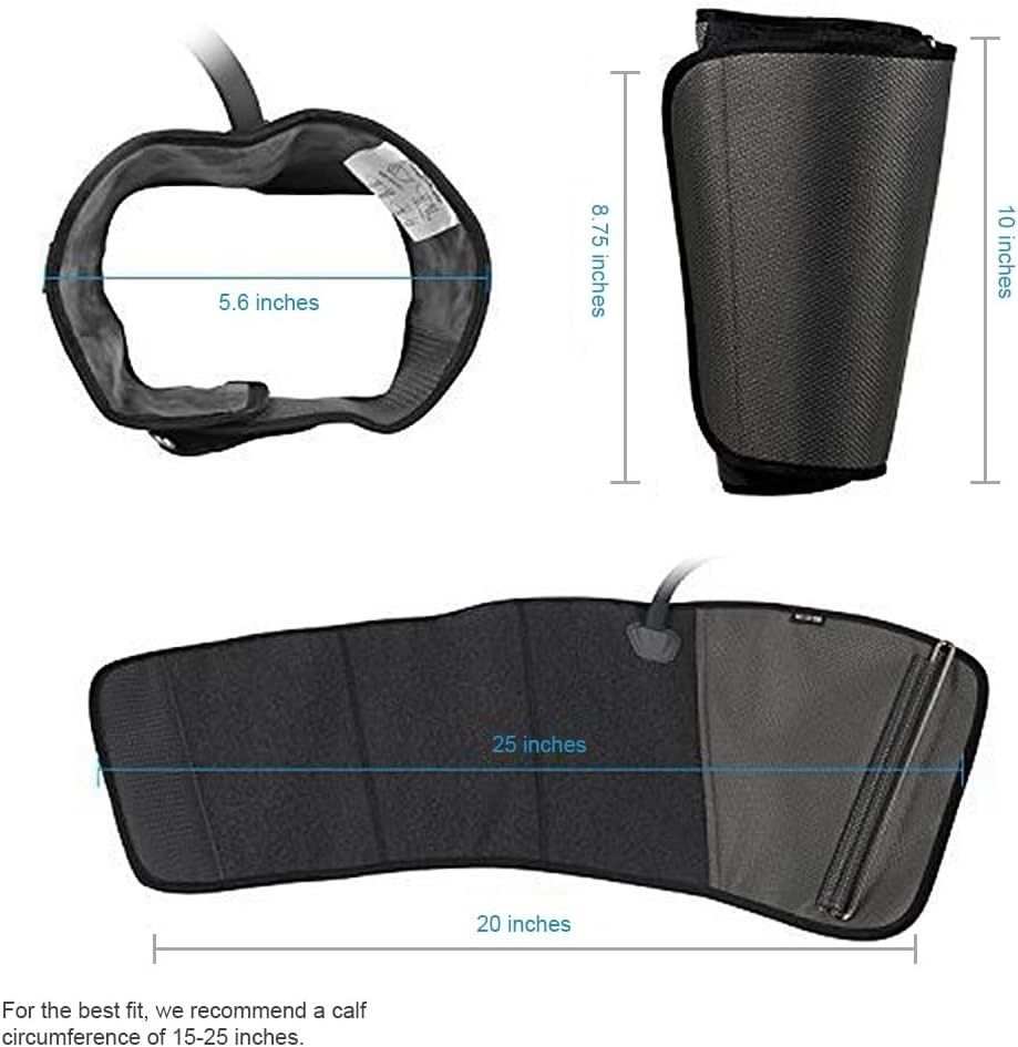 Elegant Leg Massager with Adjustable Wraps – 3 Levels of Circulation Enhancement