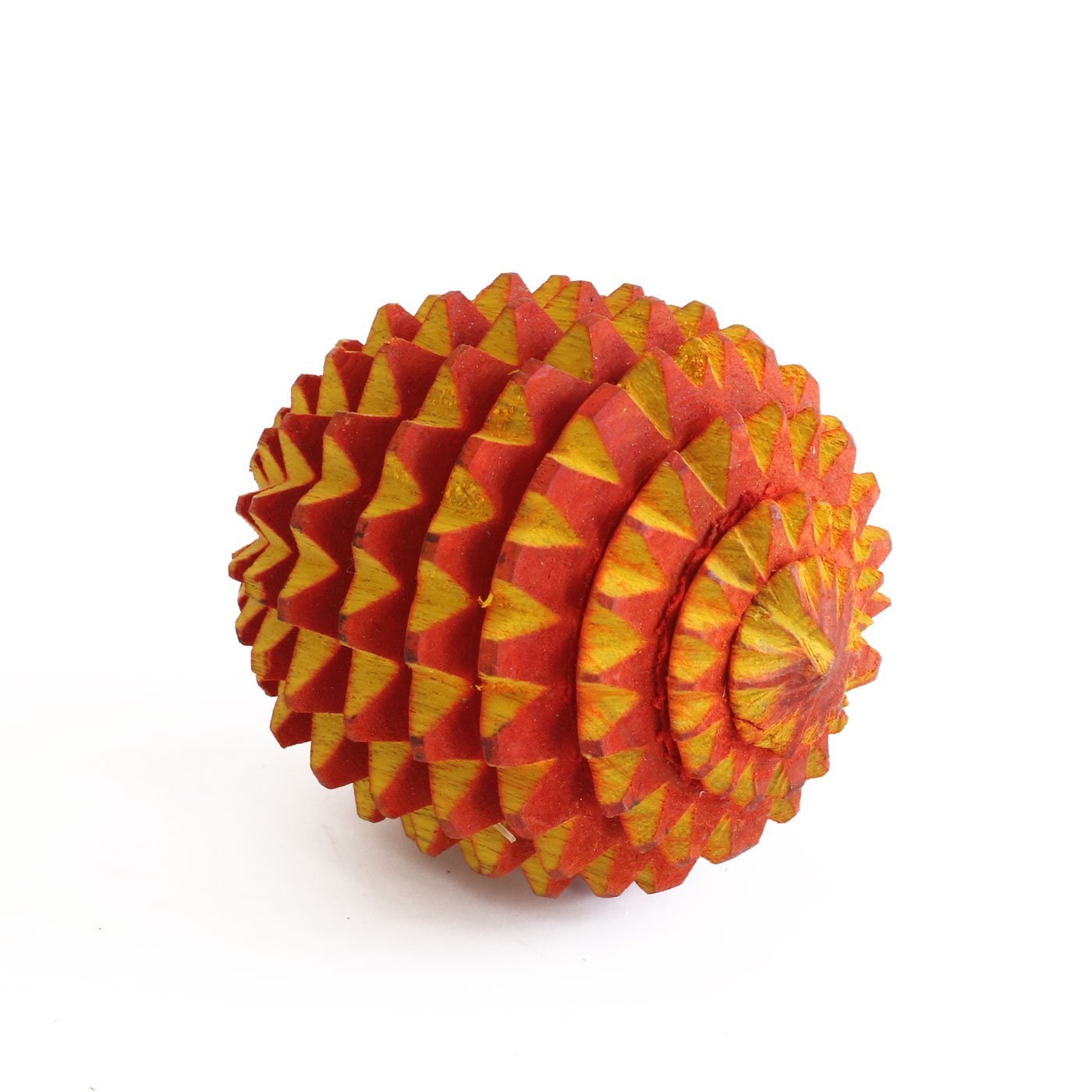 Acupressure Energy Wooden Ball Massager Size: 2 inch Good Health Therapy Ball