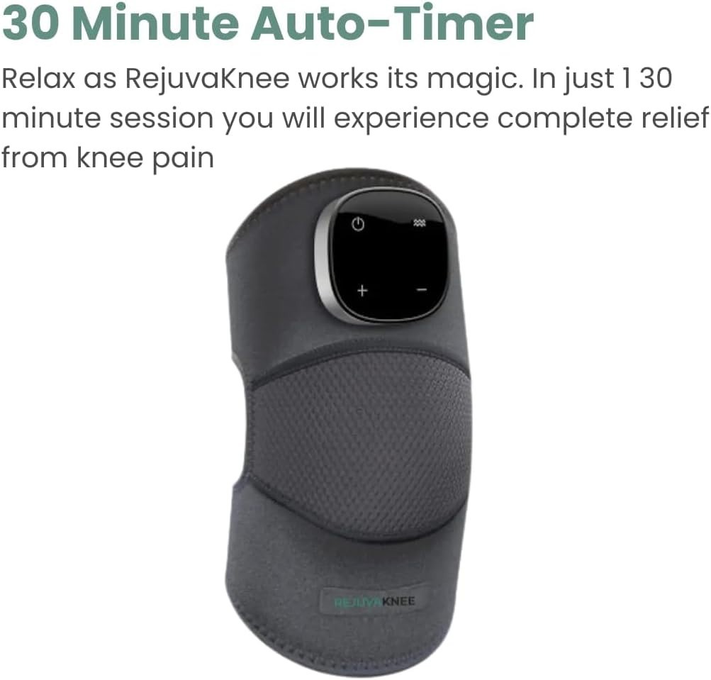 RejuvaKnee Advanced Knee Relief Heat Massage Compression Wireless & Rechargeable