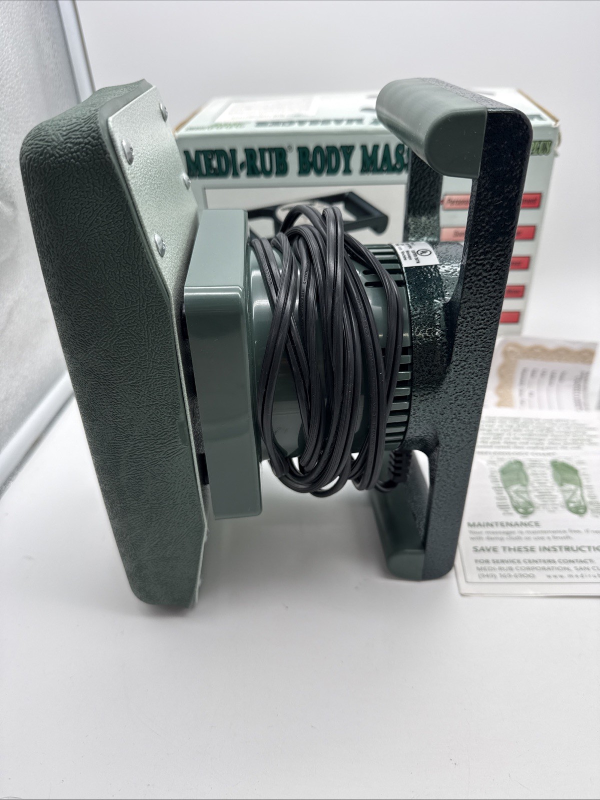 Medi-Rub Body Massager 2000 Plus MR-2 Powerful 2-Speed Motor USA Tested Working
