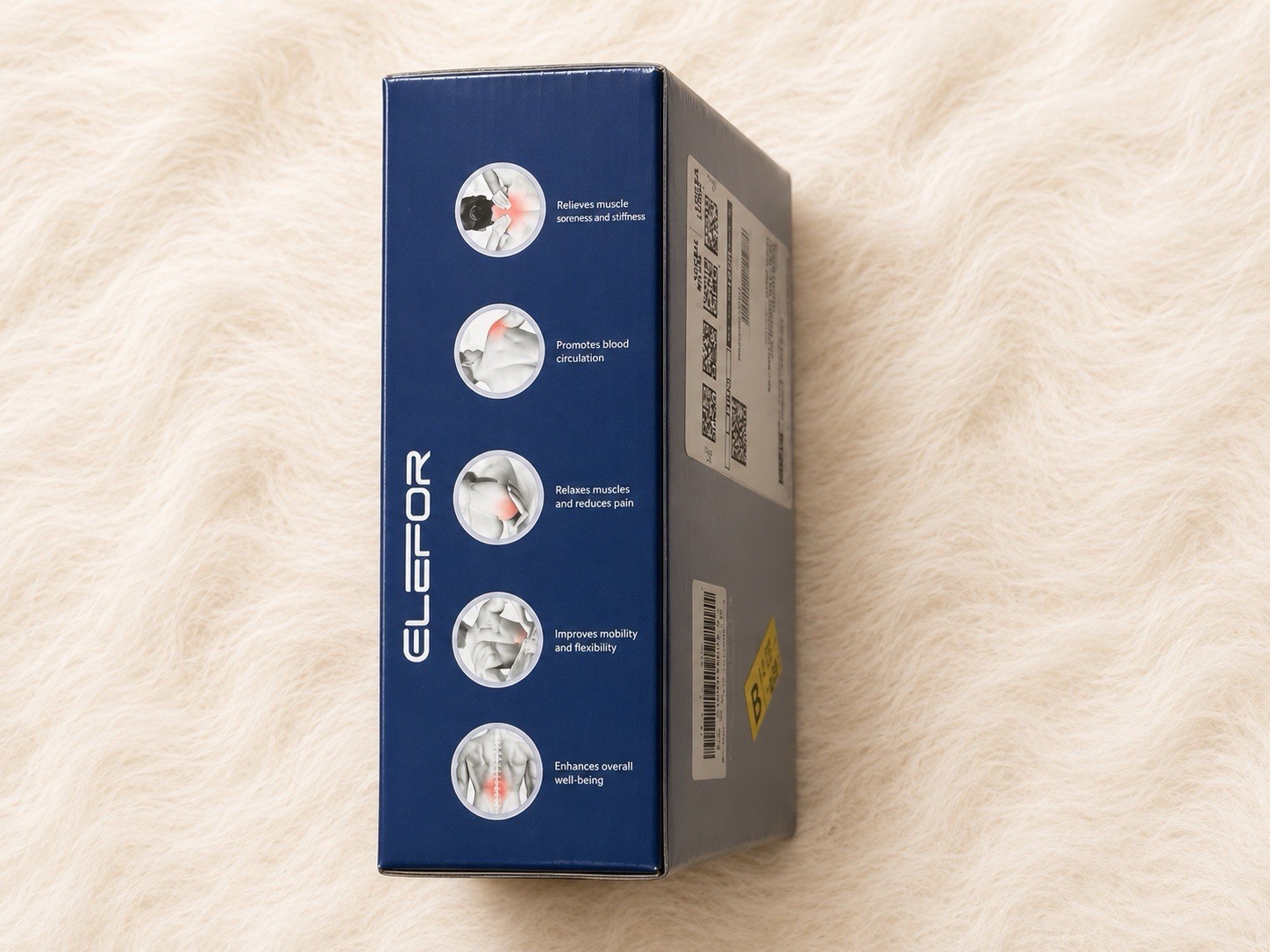 ELEFOR Muscle Massager Massage Gun Deep Tissue 20 Speed w/ 8 Heads & Case NEW