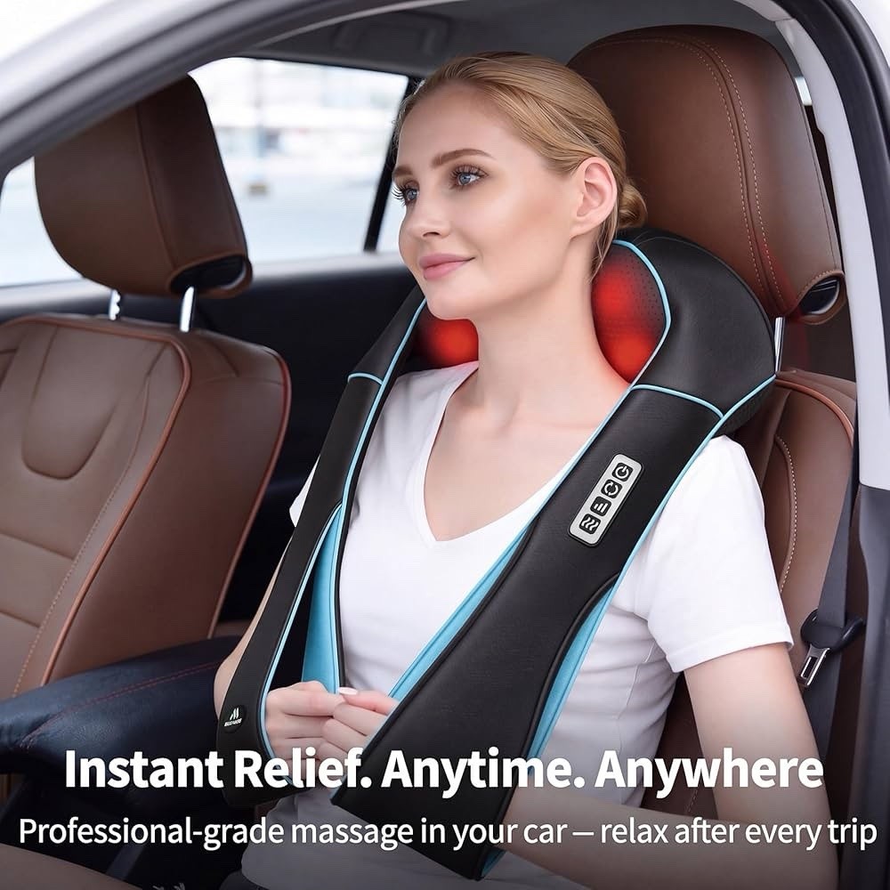 MAGIC MAKERS SHIATSU BACK SHOULDER NECK MASSAGER WITH HEAT