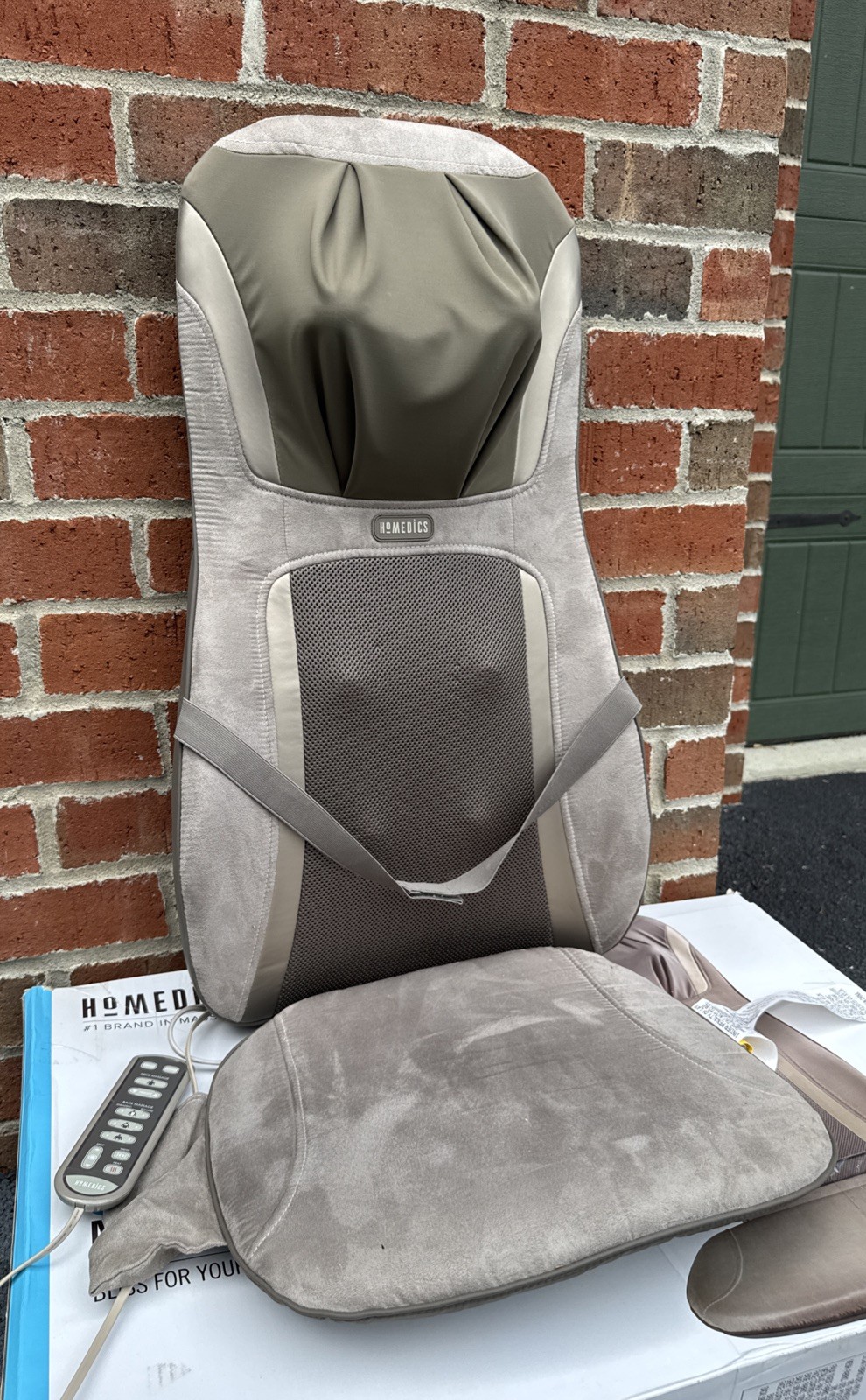 Homedics Elite Shiatsu Massage Coshion w/ Heat Massager MCS-840HA Tested Working