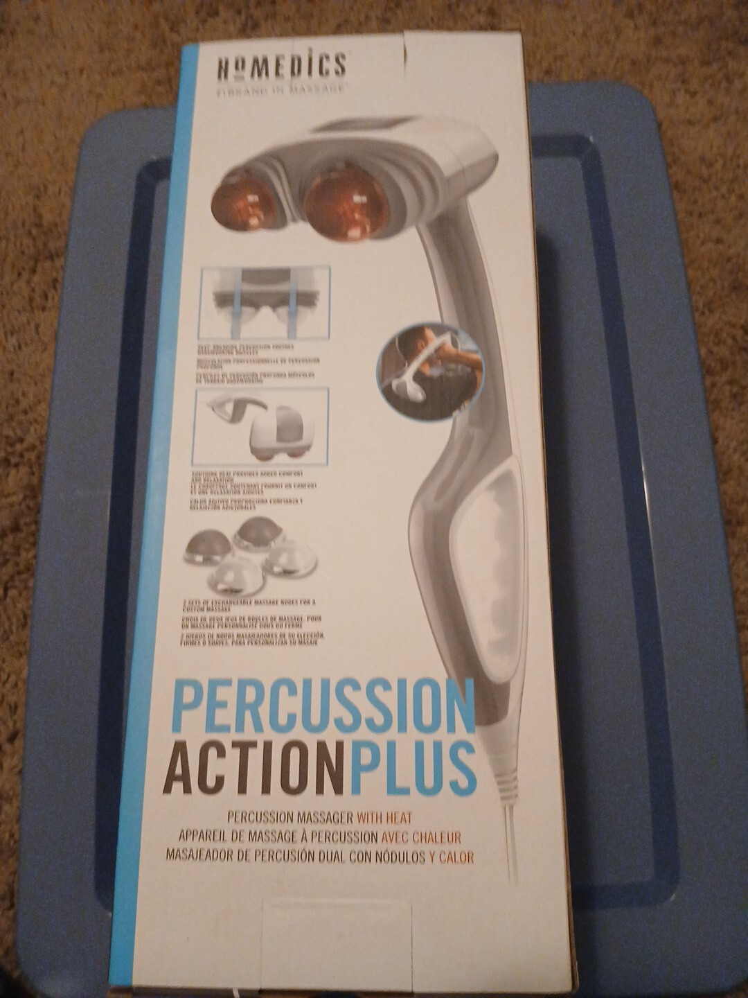 HoMedics HHP-351H Percussion Action Plus Handheld Massager – White