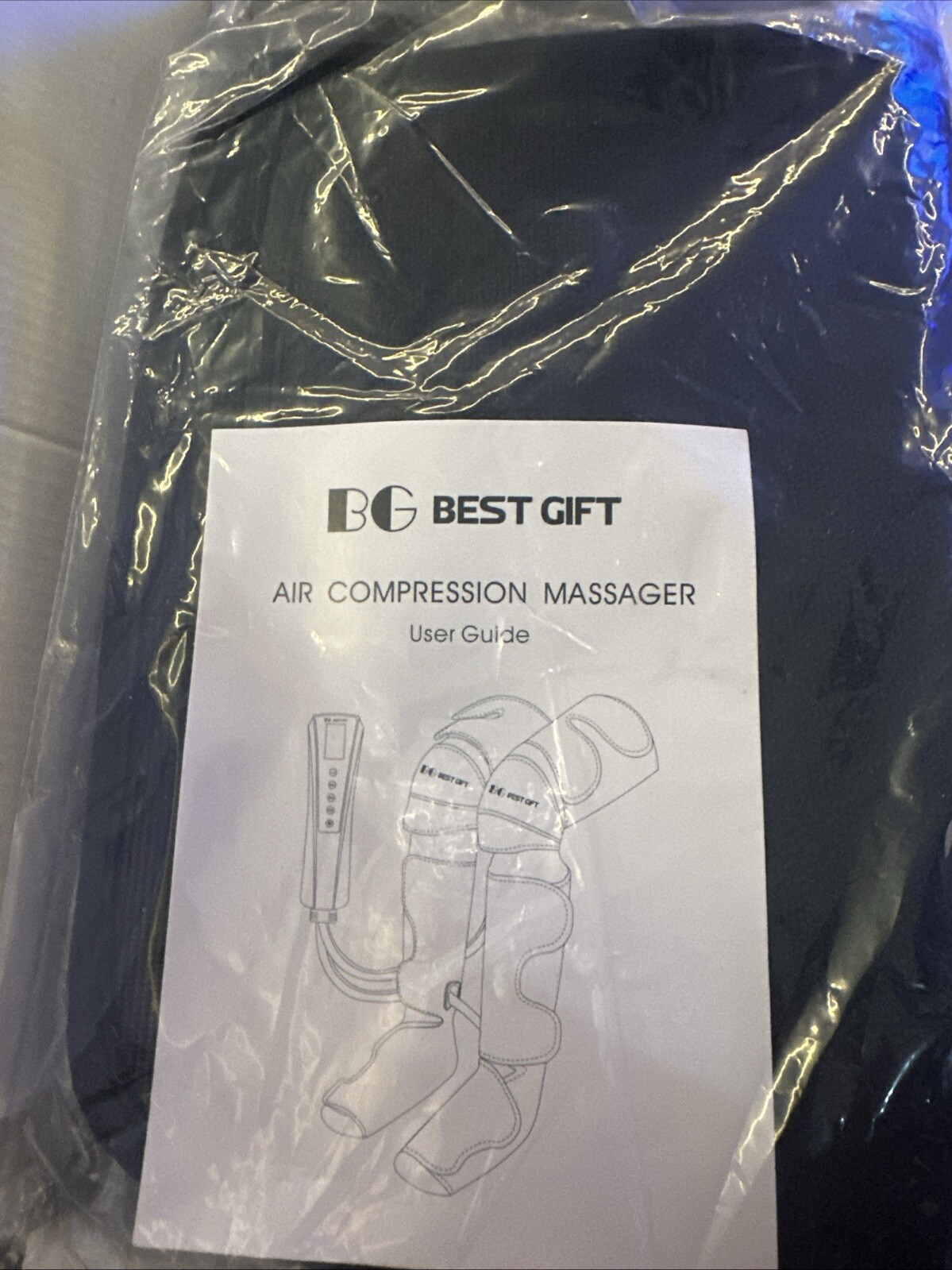 Air Compression Massager with Heat for Foot Leg Calf Thigh and Knee LF-FT003
