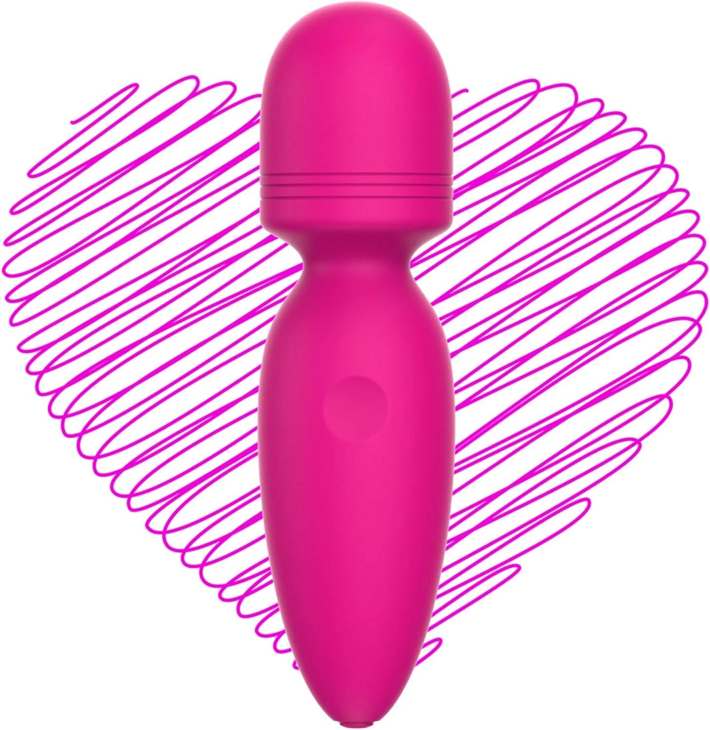 Mini Massager,Small Cordless Handheld Massager with 10 Quiet Vibration Modes