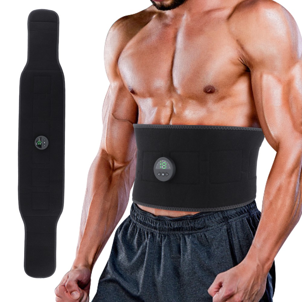 EMS Electric Abdominal Massage Belt Enhance Core Stability BurnFat Waist Trimmer