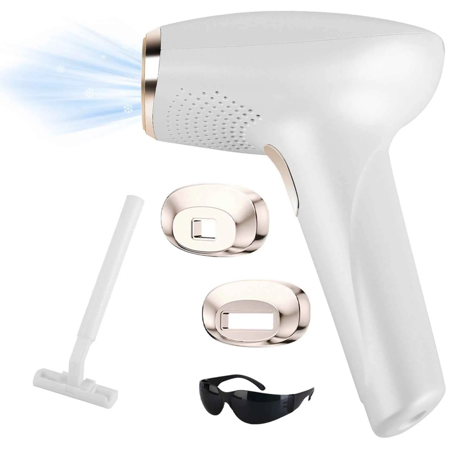 3-in-1 IPL Hair Removal Device for At-Home Use