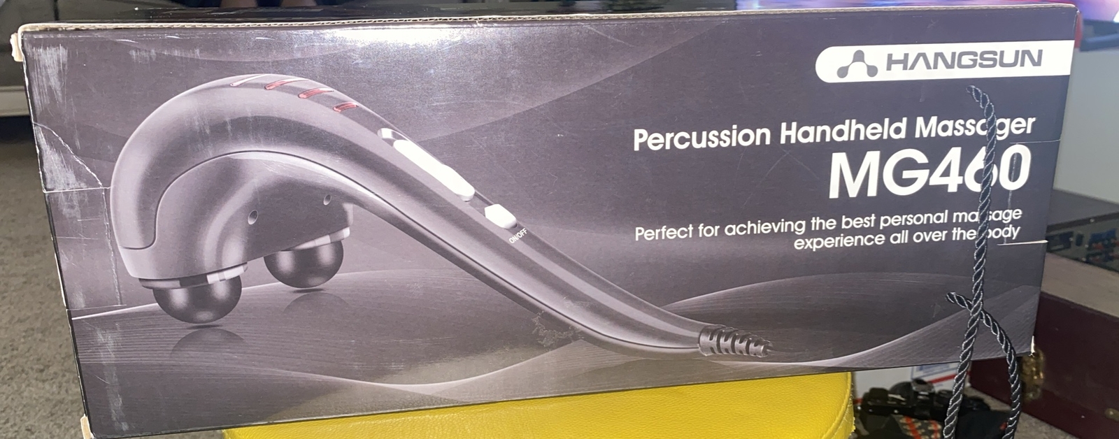Hangsun Handheld Neck Back Massager MG460 Deep Tissue Percussion Massage Gray