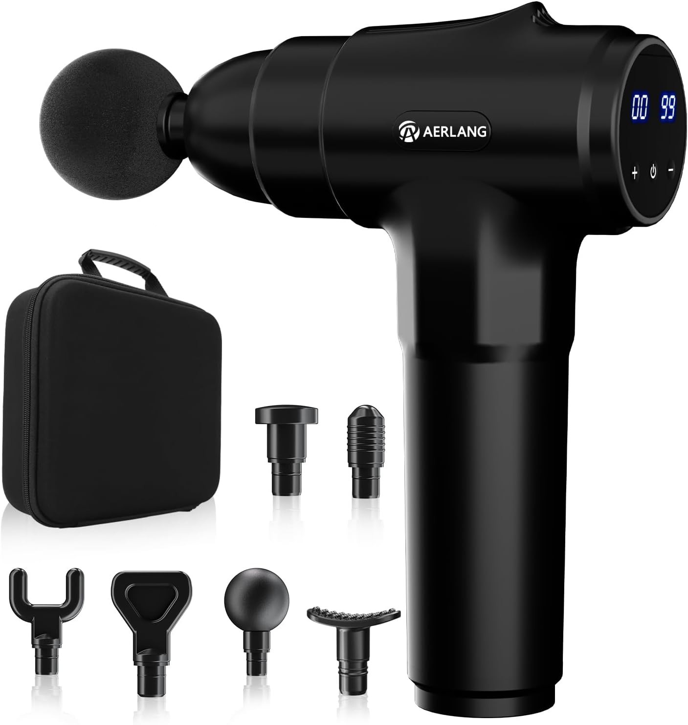 Harness Pain Relief: Travel-Friendly Massage Gun with Touch Control Display