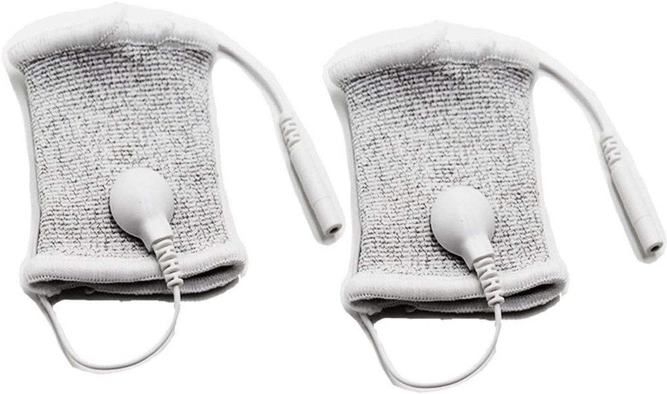 Adjustable Fabric Silver Thread Conductive Loops for TENS Finger Massager
