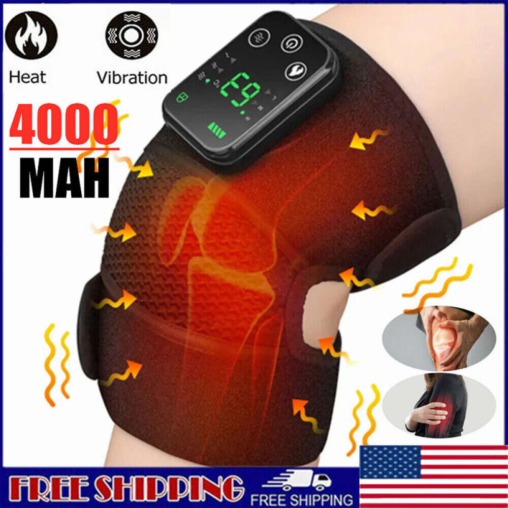 2PACK Electric Heated Vibration Knee Elbow Joint Pad Shoulder Wrap Brace Massage