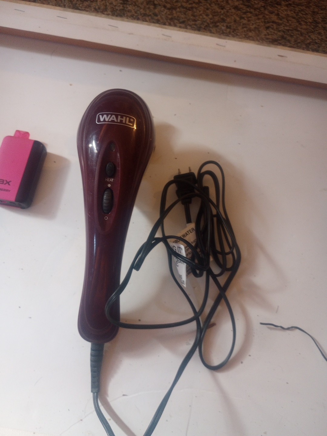 Wahl 2 Speed Therapeutic Vibration Massager Electric 4295a W/Heat Attachment