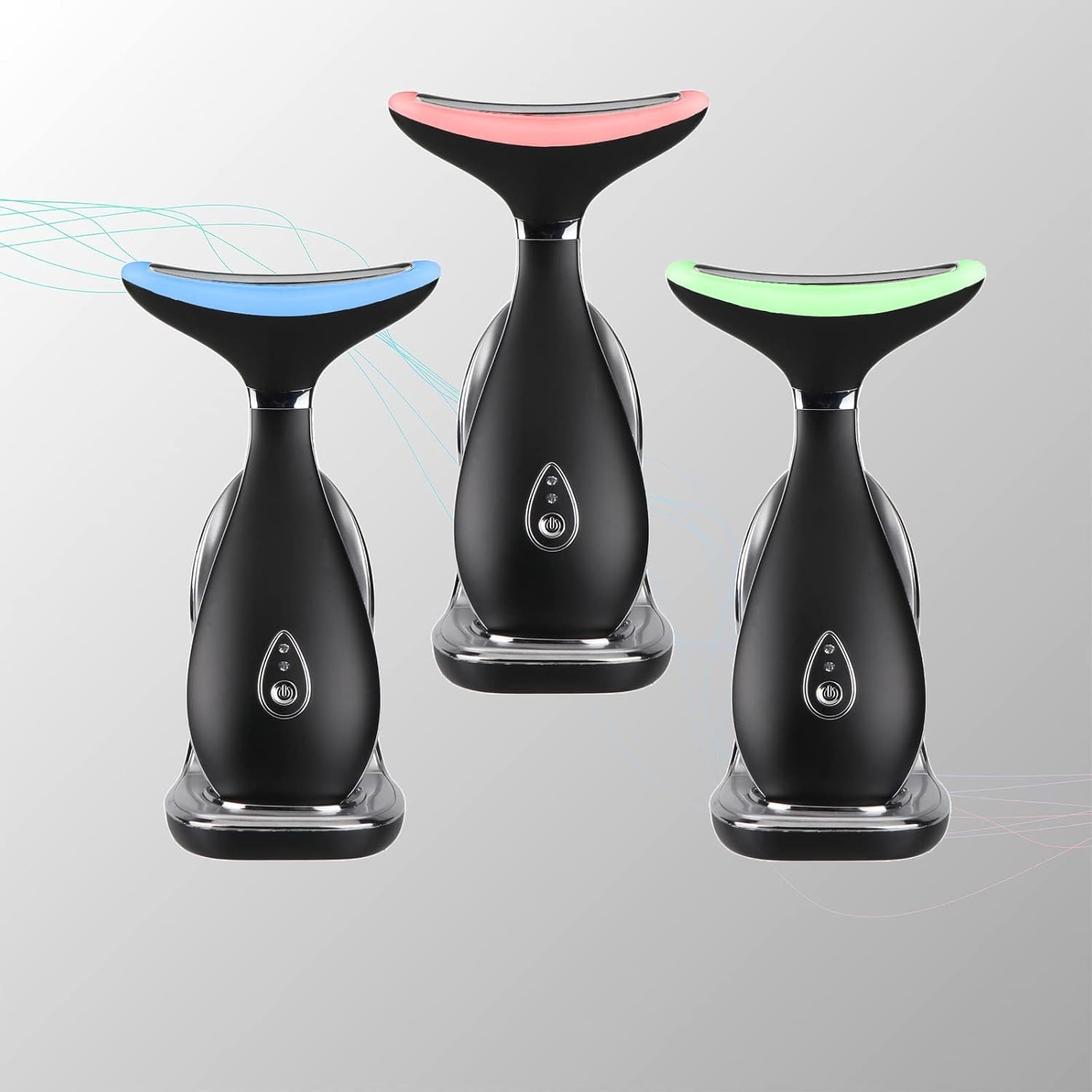 Frosted Black Neck & Face Rejuvenation Massager