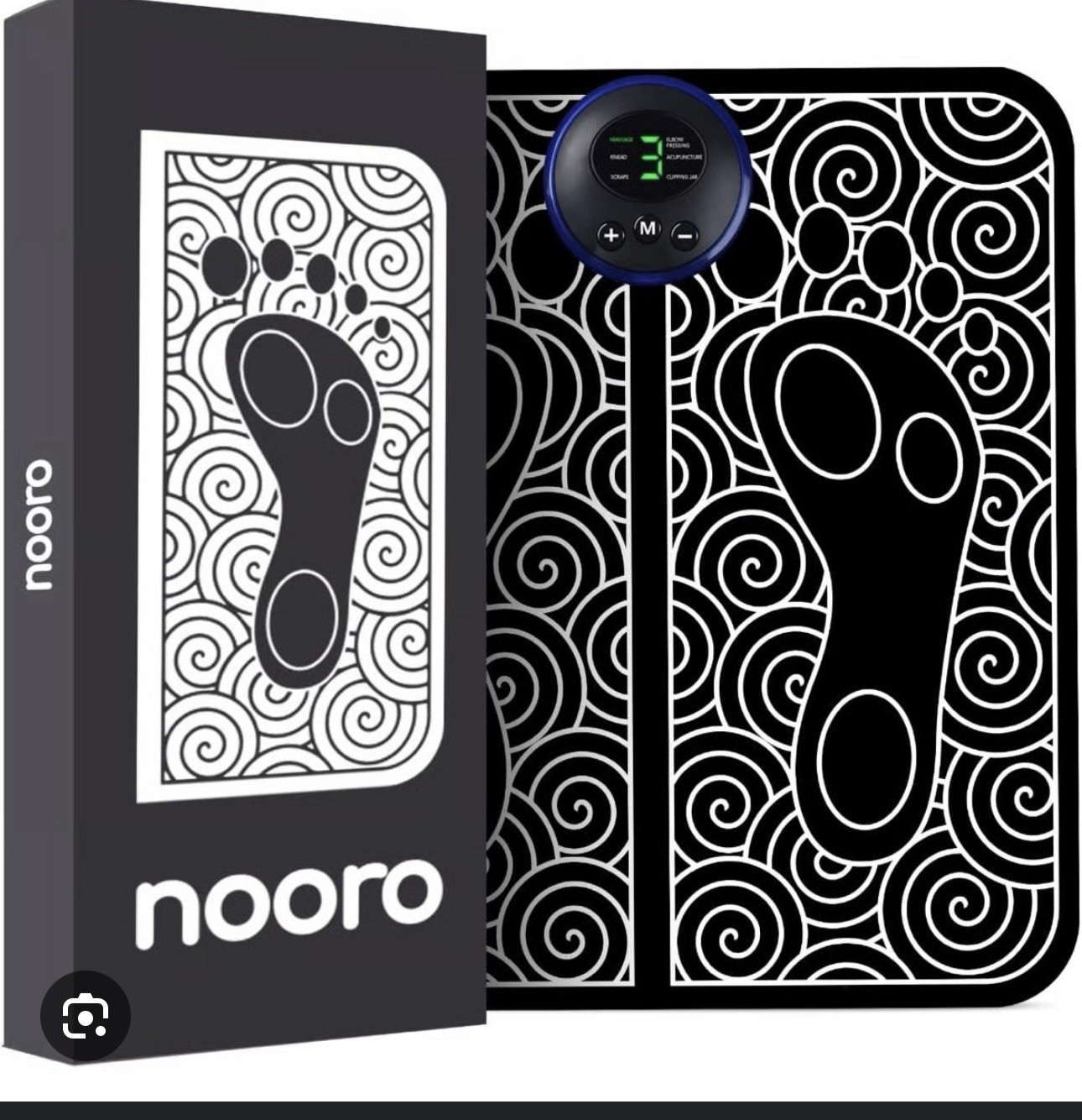 nooro Ultimate Foot Massager v1.0 Remote Control Black White