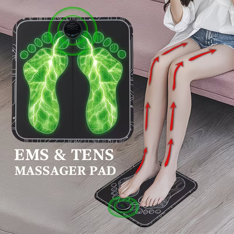 Portable EMS Foot Massage Pad