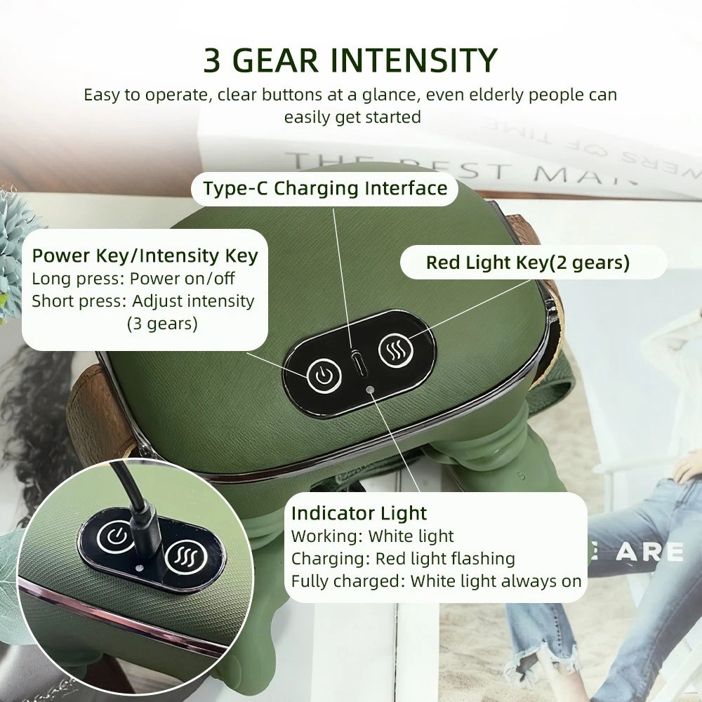 Bionic Finger Neck Shoulder Massager Wireless Neck Cervical Trapezius Kneading