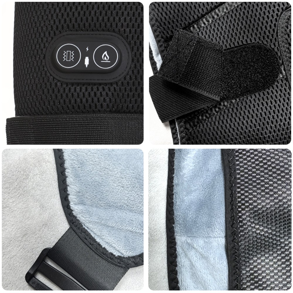 Cordless Shoulder Massager Pain Relief with 3 Vibration Modes, 3 Heating Levels.