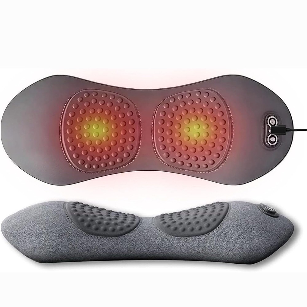 Electric Lumbar Support Pillow 3 In 1 Smooth Spine Triple Fusion Back Massager