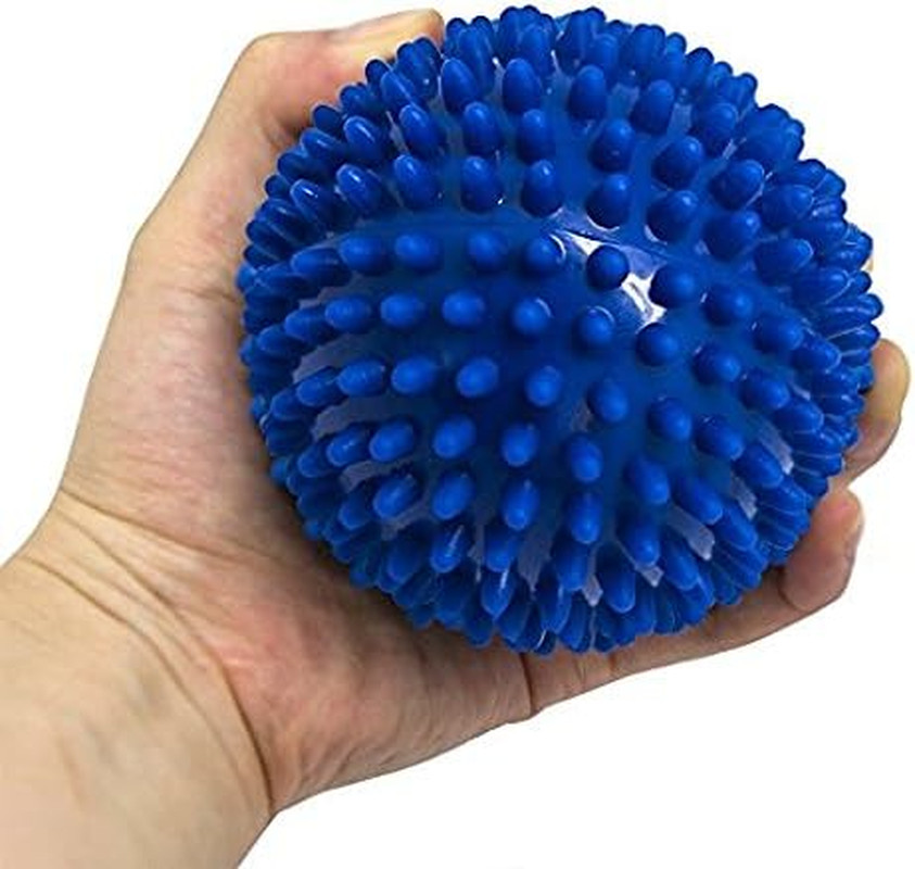 VORNNEX Pack of 2 Spiky Hard Massage Balls – 2 Count (Pack 1), Red/Blue