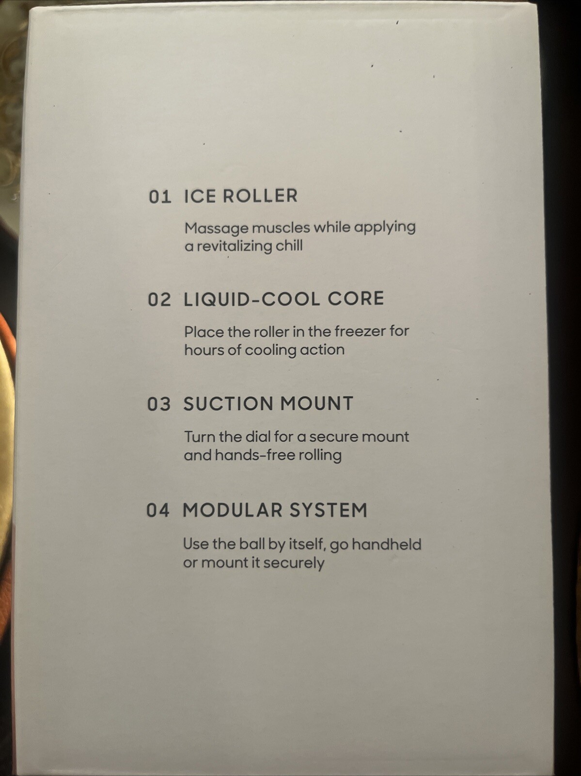 Sharper Image Ice Therapy Massage Ball with Suction Wall Mount, Liquid-Cool Core