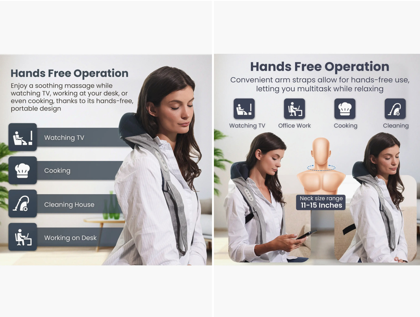 MIKO WAVE NECK AND BACK SMART MASSAGER WITH APP control – NEW IN BOX!