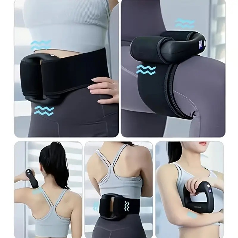 5-Mode Fascia Ring Massager w/ Strap Full Body Relief & Portability Waist & Legs