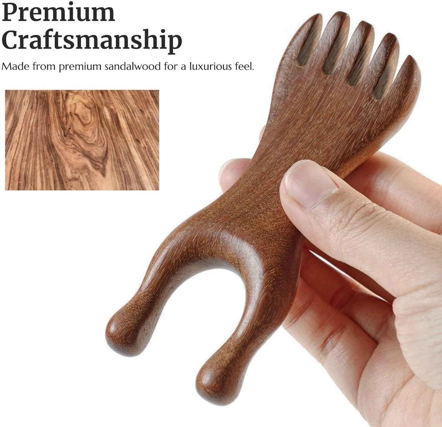 Sandalwood Scalp Massage Comb, Nose Guasha Tool, Facial Wood Gua Sha Tool, Wo…