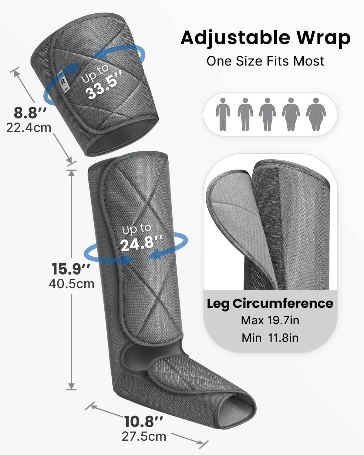 RENPHO Leg Massager FSA HSA Eligible, Compression Boots for Pain Relief Recovery