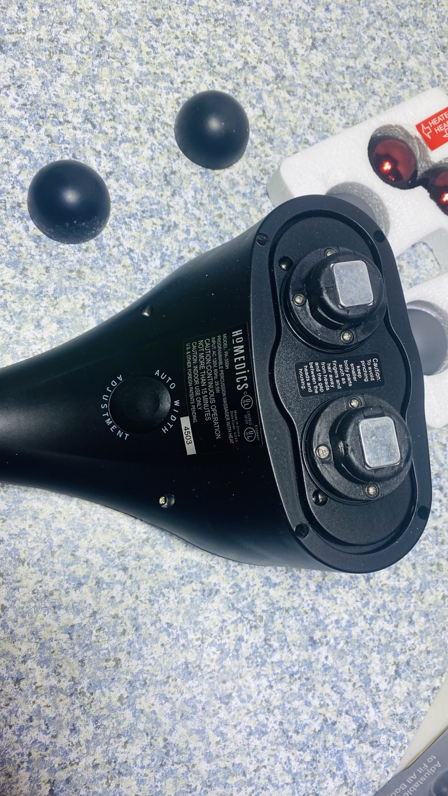 Homedics Therapist Select Deluxe Electronic Percussion Massager w heat