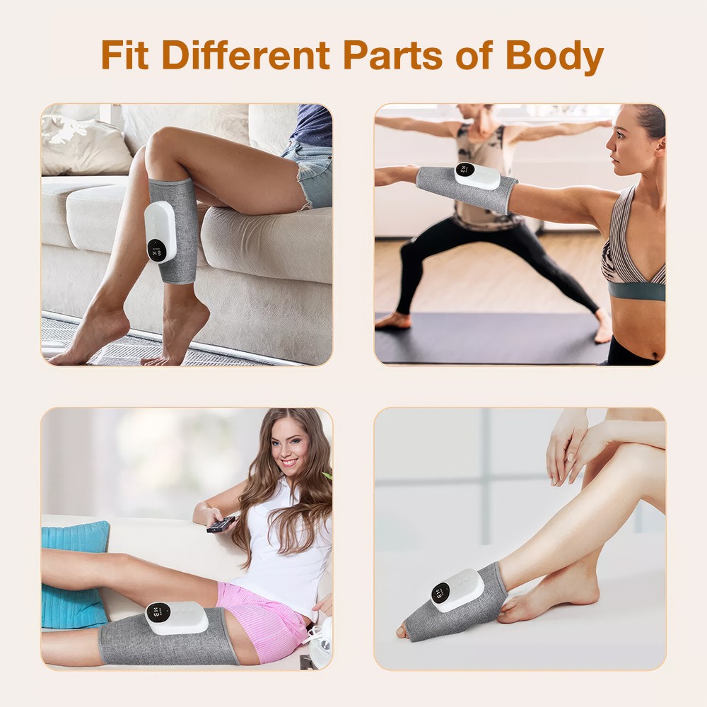 Leg Massager Muscles Relax Heated Air Compression Foot Massage Calf Circulation