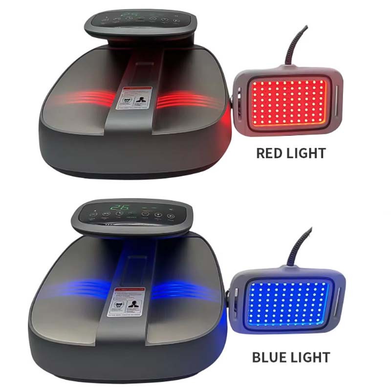 New Terahertz Foot Massager with Red Blue Light Heating Therapy Belt