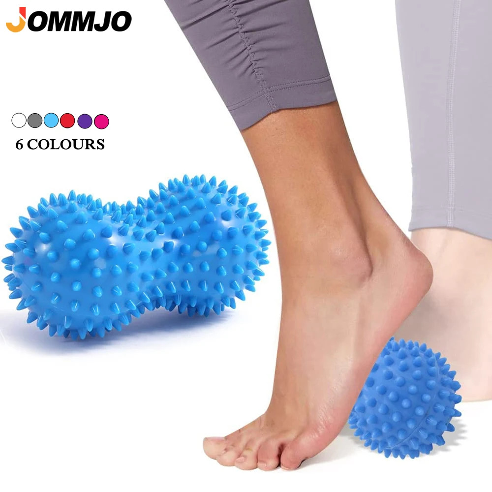 Peanut Ball Foot Massage Ball,Spiky Massage Ball for Trigger Point Therapy,Deep