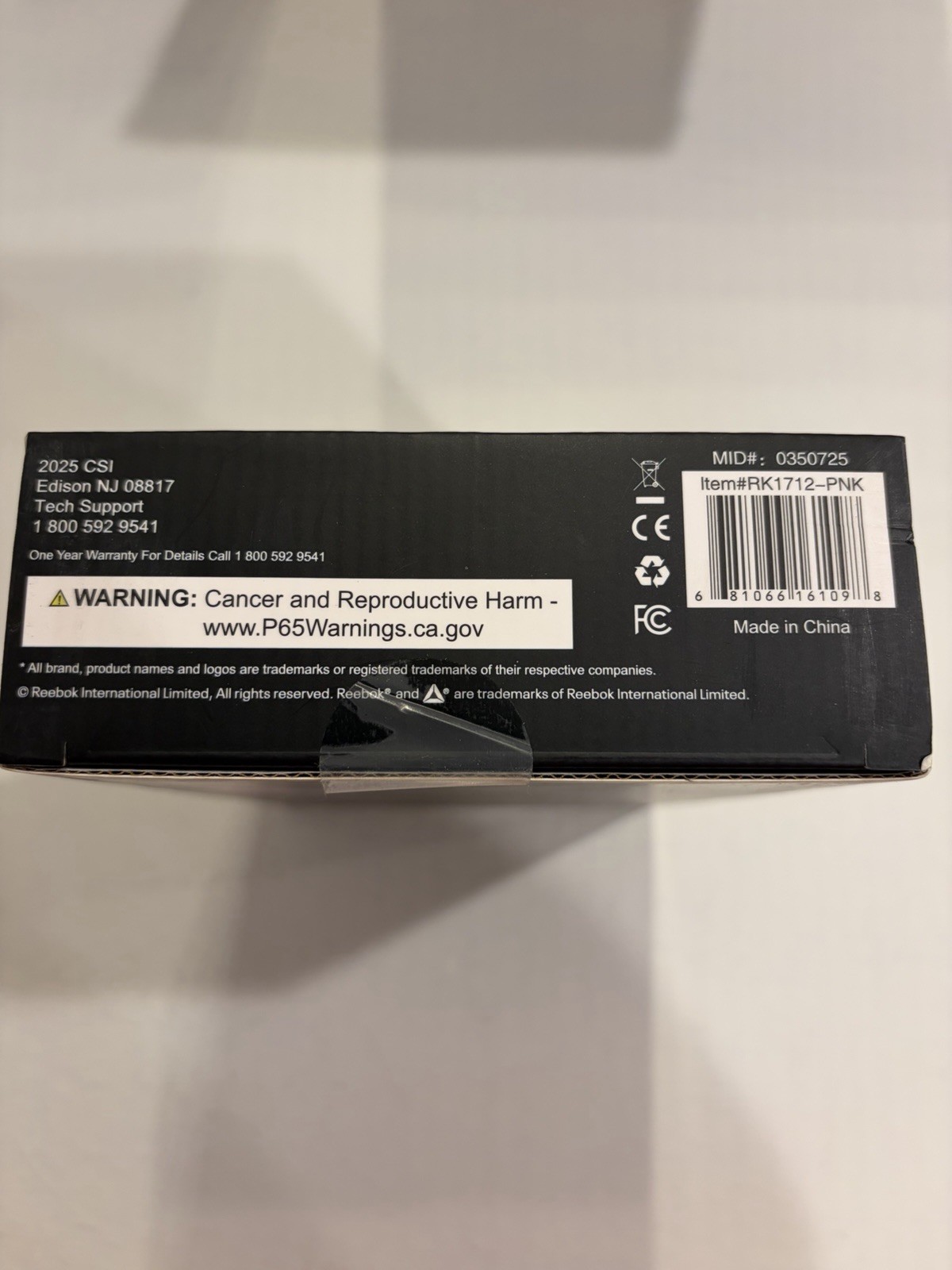 Reebok Compact Handheld Percussion Massager – 9 Intensity Levels, 4 Heads New