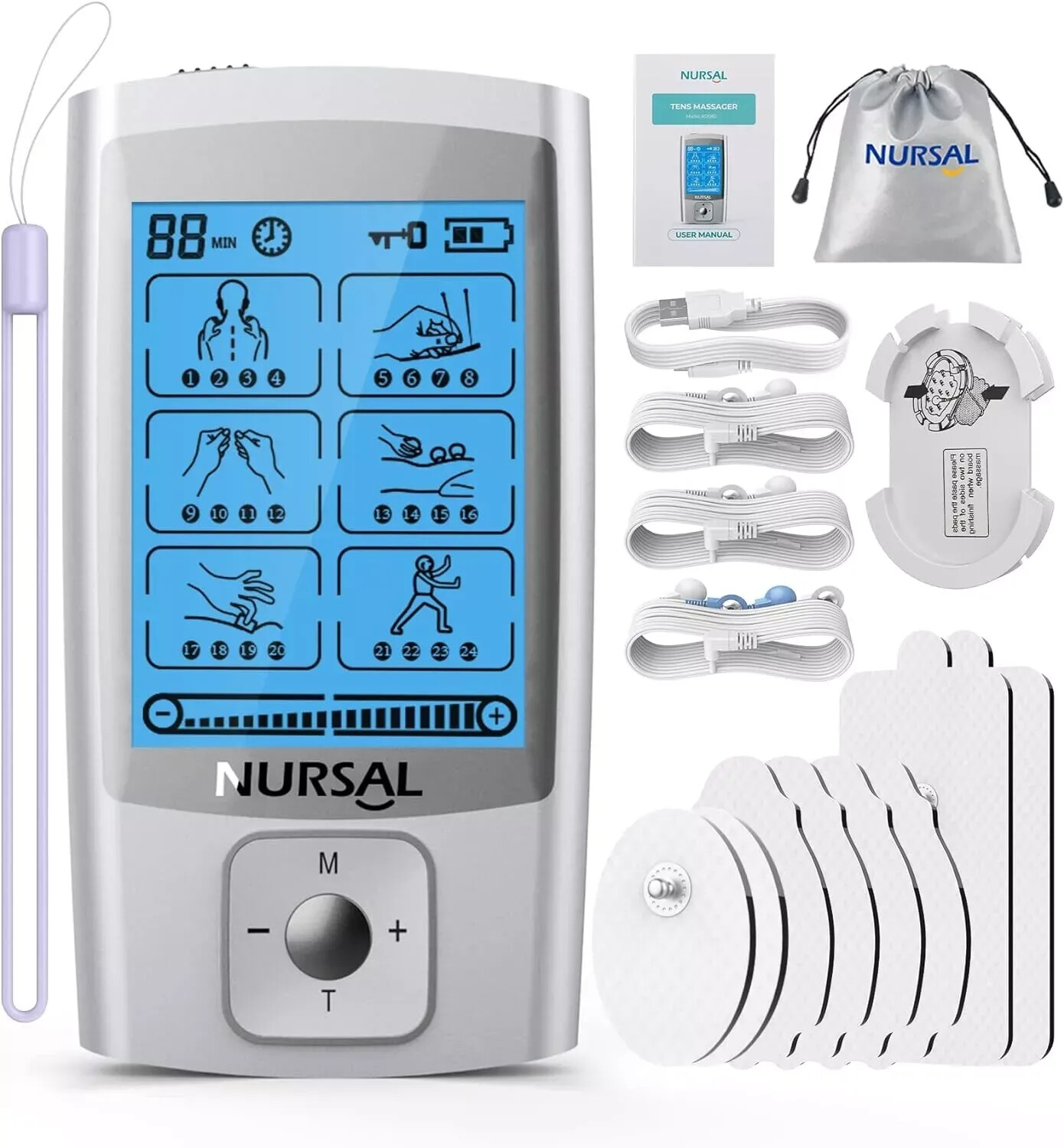 Fisioterapia Electroterapia Aparatos Estimulador Muscular Masajeador Terapia NEW