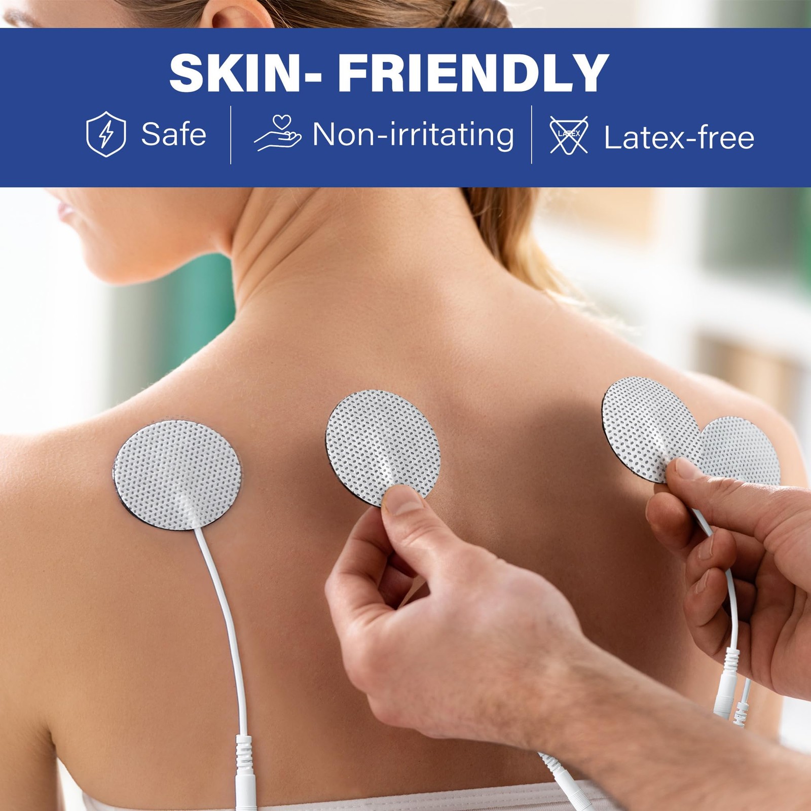 36PCS Round Therapeutic Electrode Pads Non-woven Massage Patches Massage Sticker
