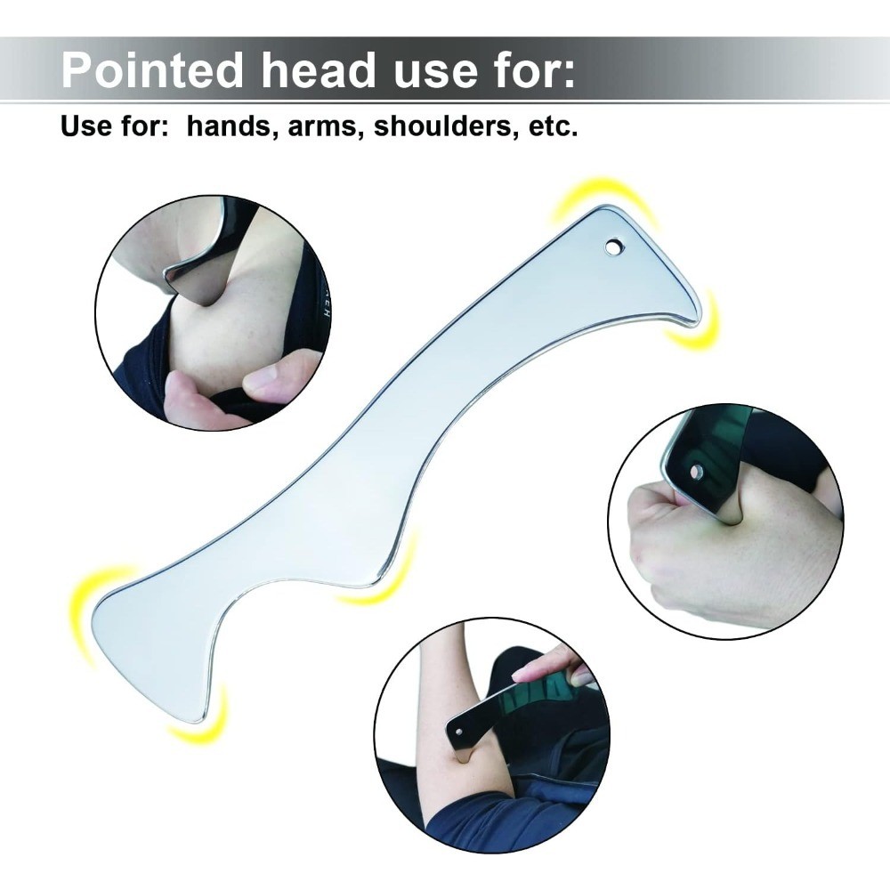 Muscle Scraper Tool, Gua Sha Tool, Scraping Massage Tools, Stainless Steel