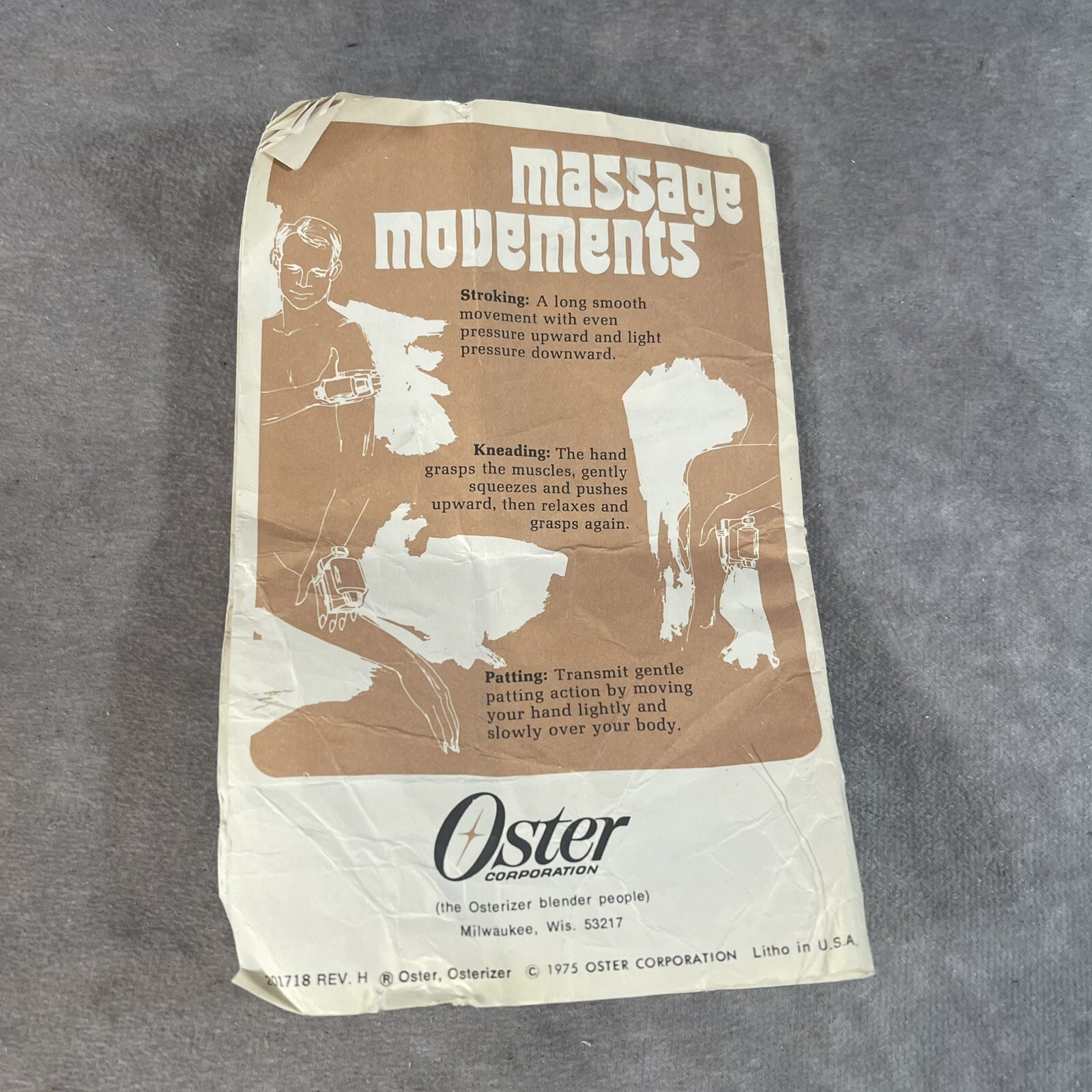 OSTER Scientific 1 Swedish Style Chrome Massager 138-11 USA Made 1975 In Box