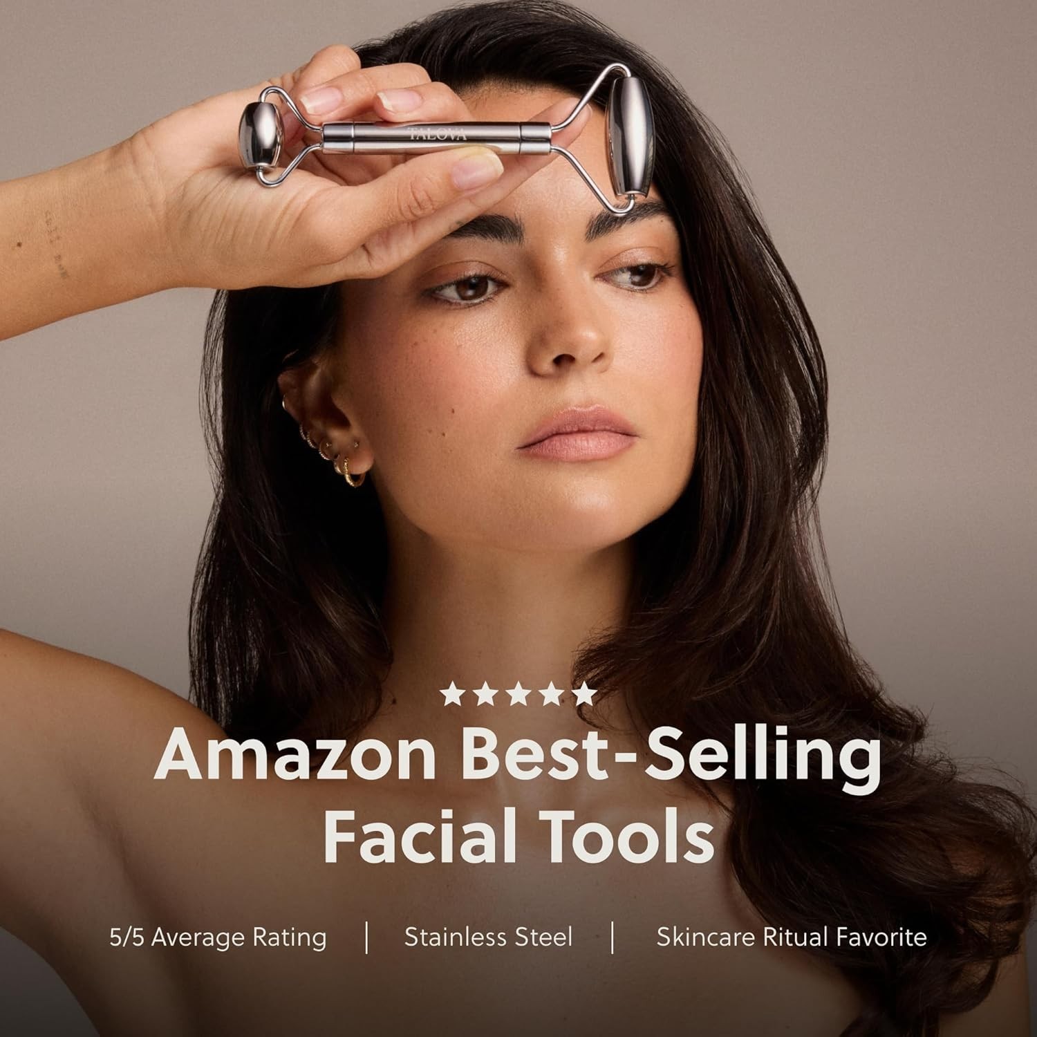 Luxury 304 Stainless Steel Facial Roller – Improve Wrinkles & Refresh Skin