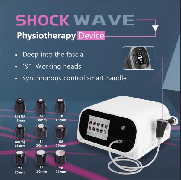 10 Bar Pneumatic Shockwave Therapy Machine Pain Relief Removal ED Spa Gym Use