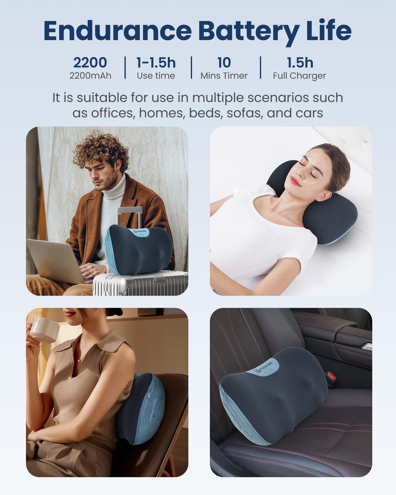 COMFIER 2026 Fathers Day Gift for Men, Shiatsu Neck and Back Massager with