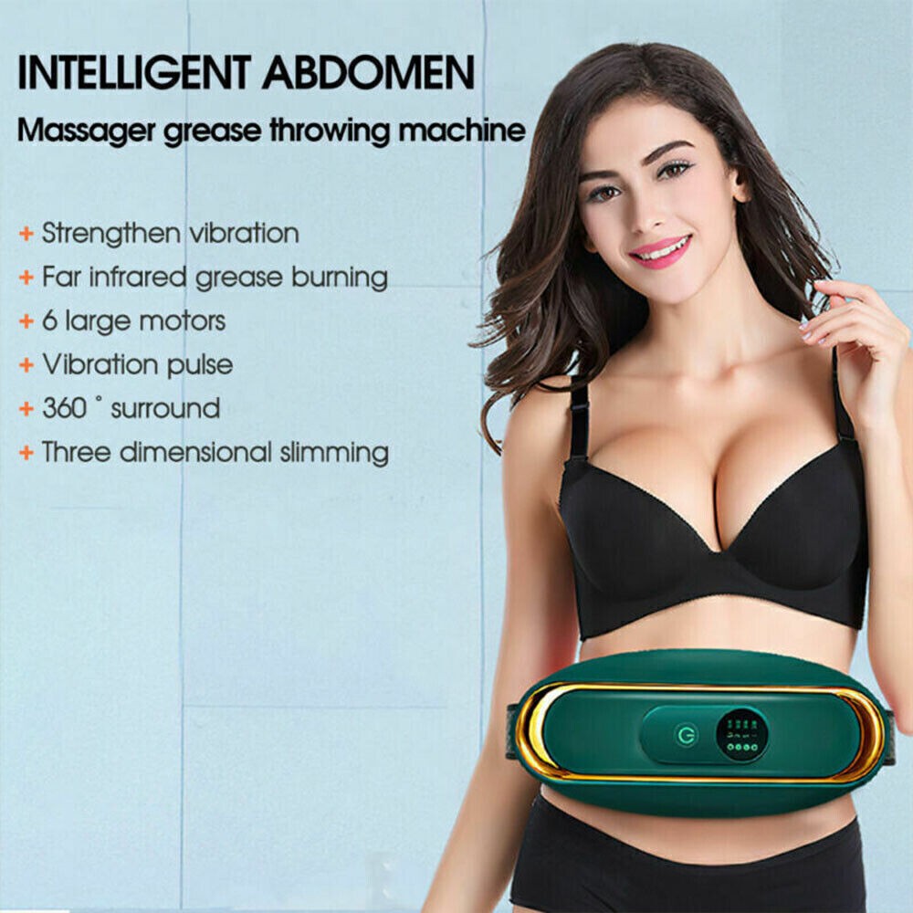 Electric Vibrating Waist Trimmer Massage Belt Slimming Body Shaper Home Gym