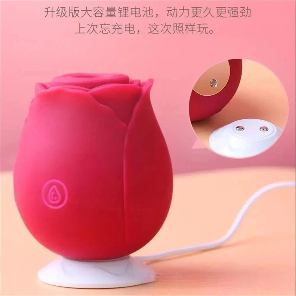 10 speed Rose Female Anniversary Birthday Gift for Her Massage Tongue Licking