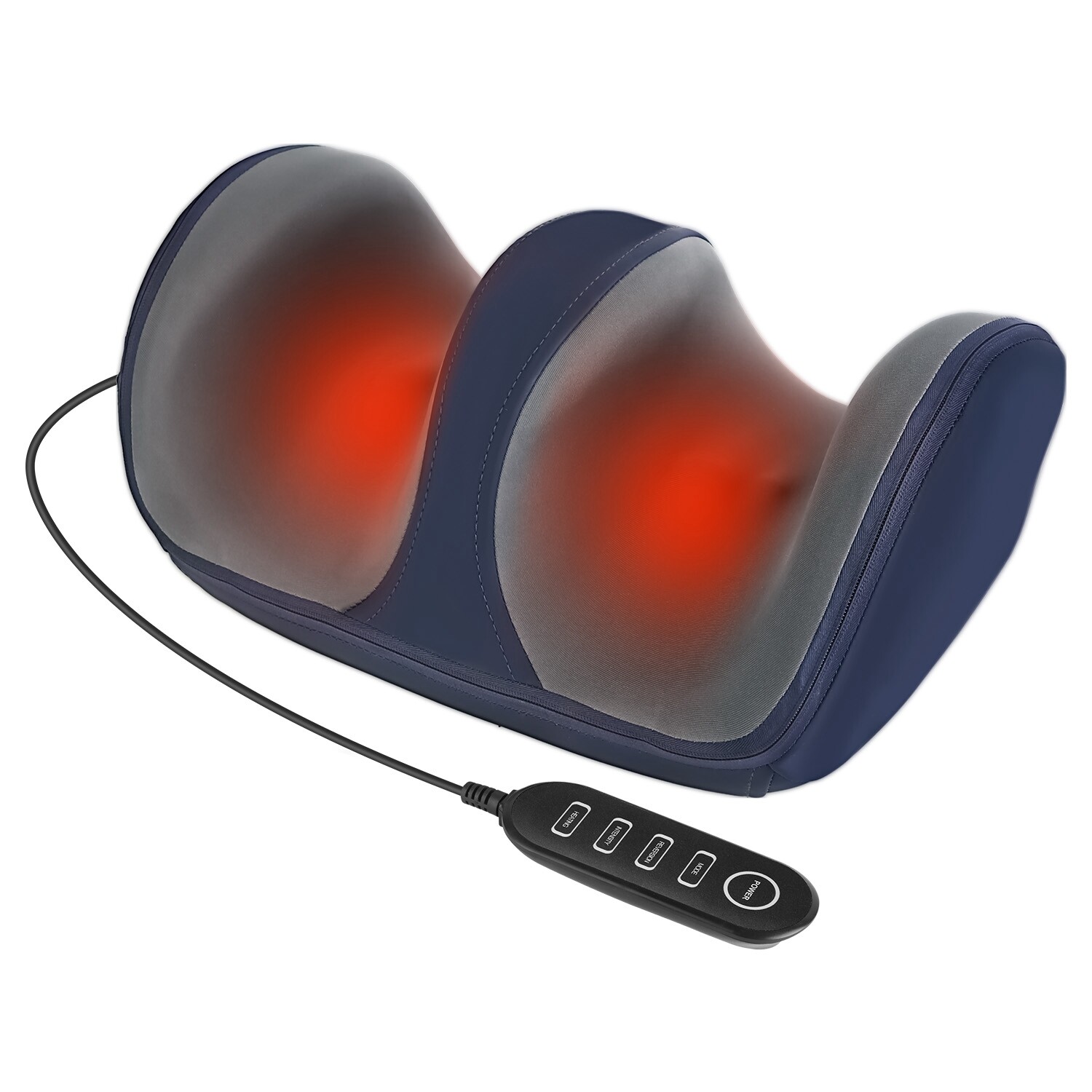 Electric Shiatsu Arm Legs Foot Massager Machine with Controller Heat Therapy