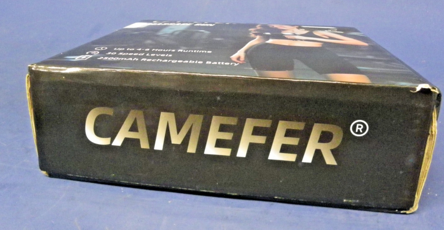 CAMEFER Deep Tissue Massage Gun 30 Speed Levels Rechargeable Battery 6 Heads