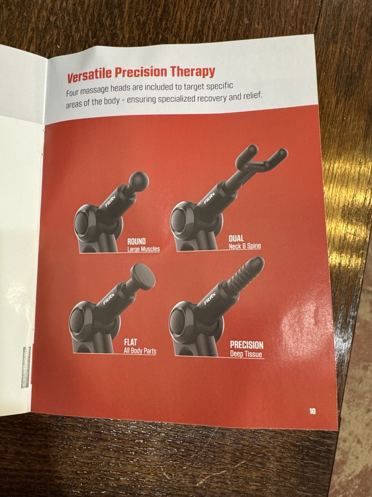 FitRx Pro Precision Multi-Angle Massage Gun Model 7610 + 4 Heads & USB Cable