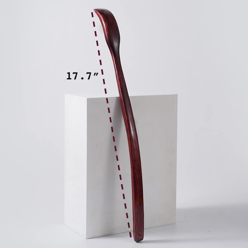 ITCHY-BAN Oversized Wooden Back Scratcher: 18» Extended Curved Handle for Bette